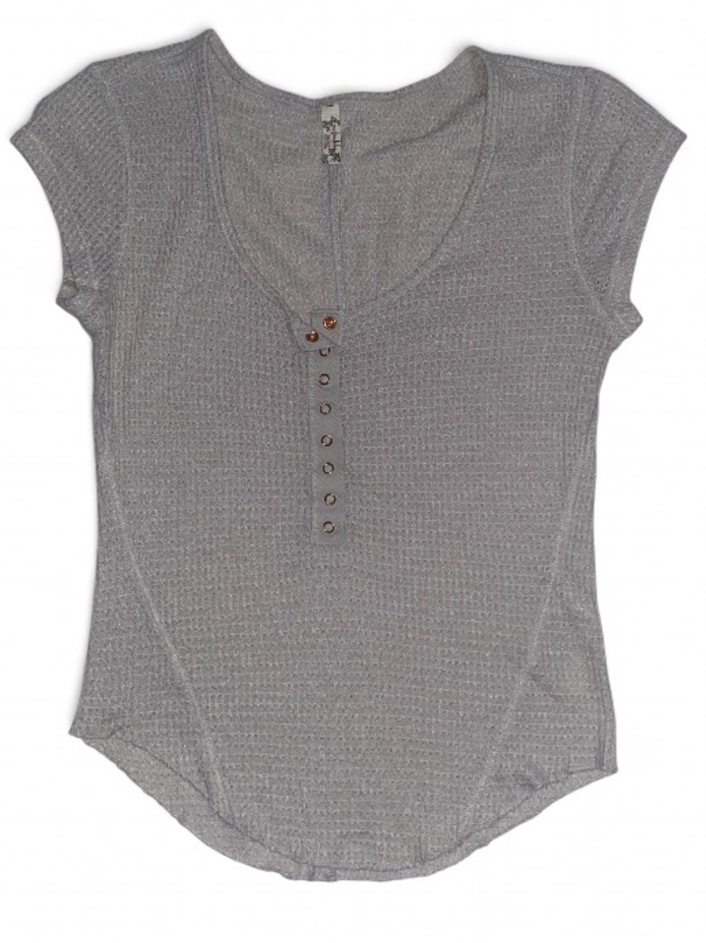 Intimately by Free People One of the Girls Grey Baby Tee